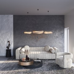 Подвесной светильник IP20 LED 22W 3000/3500/4000K 220V Odeon Light SILK 7067/30L