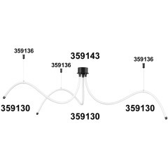 Подвесной комплект с 2-х метровым тросом RAMO 359136