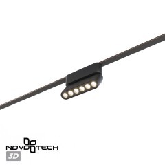 359464 Трековый ременный светодиодный SMART светильник c доп. механическим перекл. цветности Novotech EASY CRI90+ 3000-6000К 220Лм 28° 6W TUYA, Алиса, Wi-Fi