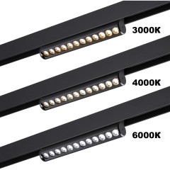 359947 Трековый светодиодный линейный SMART светильник 220В, 10Вт, 3000-6000К, 650Лм, CRI90 пульт ДУ/Tuya Smart Life/Алиса Novotech VECTOR