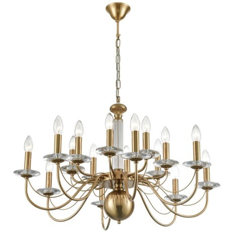 8033/16 CLASSI LN24 медь, металл/стекло Люстра подвесная Е14 16*40W 220V INCANTO