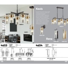 Бра Odeon Light 4654/1W RENA под лампу 1xE14 60W