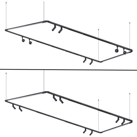 Подвес 2м с соединителем гибким угловым L-образным Novotech Glat 359390