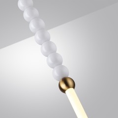 6639/12L HIGHTECH ODL24 металл/античная бронза/белые бусы из акрила Подвесной светильник IP 20 LED 12W 720Лм 3500K 220V MONELLA