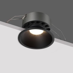 359852 Черный встраиваемый светильник с перекл. цветовой темп. и антибликовым фильтром 12Вт 960Лм 2700;3200;4000К UGR19 CRI90 36° IP20 Novotech NOVA