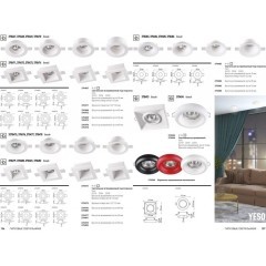 Гипсовый светильник под покраску Novotech 370485 YESO под лампу 1xGU10 50W