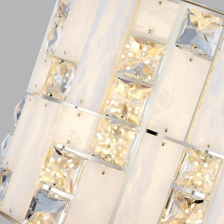 5072/28WL HALL ODL24 495 золото/прозрачный/белый/металл/хрусталь/алебастр Бра LED 15W 3700K CROSSA