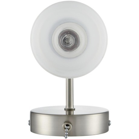 8099/1W COMFI LN25 никель/белый металл/стекло Бра Е14 1*40W 220V MAVE