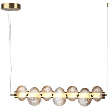 5095/24L L-VISION ODL25 417 латунный/янтарный градиент/металл/стекло Подвес линейный LED 24W 4000K 2686Лм BRUCO