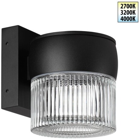 Светильник уличный настенный с переключателем цветовой температуры с влагозащитой IP65 Novotech и светоиодным LED модулем 8 Ватт 100-240V 2700К/3200К/4000К ESTIMA 359717