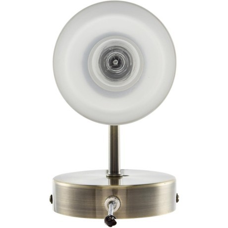 8100/1W COMFI LN25 бронза/белый металл/стекло Бра Е14 1*40W 220V MAVE