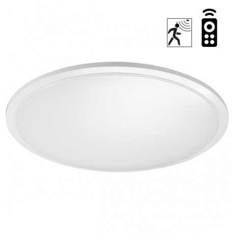 Светильник накладной влагозащищ. диммир. с датчиком движения (пульт ДУ в комплекте) IP43 LED 48W 4320Лм 3000-6000К Novotech MASK 359211 