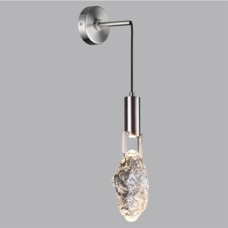 6696/5WL MIDCENT ODL24 Настенный светильник матовый никель/металл/стекло IP20 LED 5W 200Лм 3000K LIA