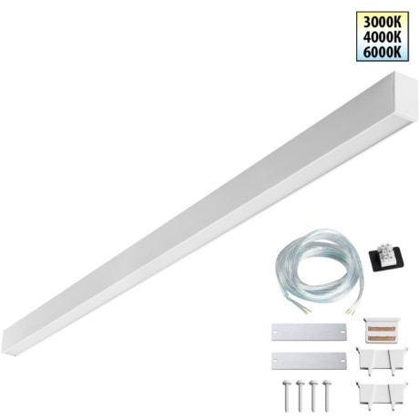 Светильник линейный Novotech светодиод. с переключ. цв. температуры IP20 LED 40W 220-240V 3000К\4000К\6000К FATTO 359604