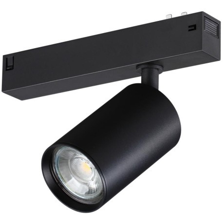 359965 Черный трековый светильник под сменную лампу GU10 макс 50W Novotech VECTOR