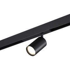 359965 Черный трековый светильник под сменную лампу GU10 макс 50W Novotech VECTOR