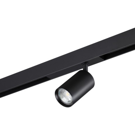 359965 Черный трековый светильник под сменную лампу GU10 макс 50W Novotech VECTOR