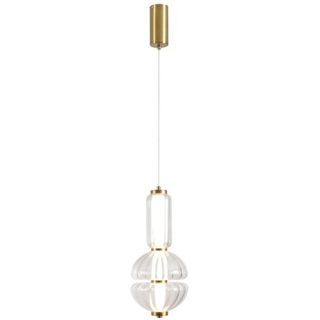 8325/28L Светодиодный подвесной светильник с прозрачным плафоном и бронзовым основанием 13Вт 617Лм 4000K CRI80 220V LUMION TAISHA