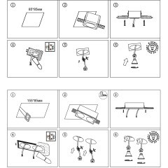 371011 Квадртаный встраиваемый в ГКЛ гипсовый светильник под покраску под лампу GU10 50W IP20 220-240V Novotech CAIL