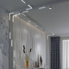 359501 Трековый светодиодный TUYA SMART светильник Novotech Flum CRI90+ 3000-6500К 1920Лм 100° 24W Bluetooth Wi-Fi Алиса