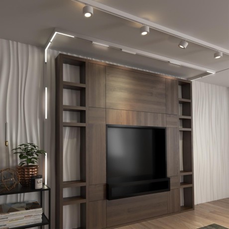 359501 Трековый светодиодный TUYA SMART светильник Novotech Flum CRI90+ 3000-6500К 1920Лм 100° 24W Bluetooth Wi-Fi Алиса