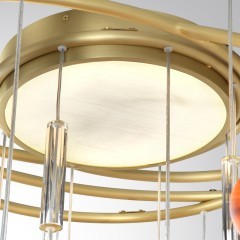 5457/21C Люстра потолочная премиум, коричневая, лампы G9 20шт (нет в компл) + LED 20W 2500K 1850лм ODEON LIGHT EXCLUSIVE CALLISTO