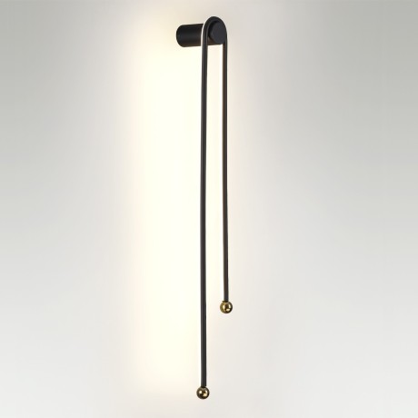 6633/18WL HIGHTECH ODL24 металл/черный/акрил Настенный светильник IP20 LED 18W 3000K 220V MEMFI