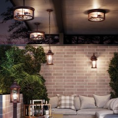 Уличный подвесной светильник Odeon Light 4961/2 MAVRET IP44 под лампы 2xE27 2*60W