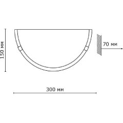 Бра Sonex 053 золото DUNA под лампу 1xE27 100W