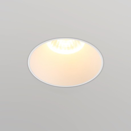 370995 Белый встраиваемый безрамочный круглый спот для ГКЛ потолков (с механизмом Click Clack) лампа GU10 Novotech NIMBUS WIR