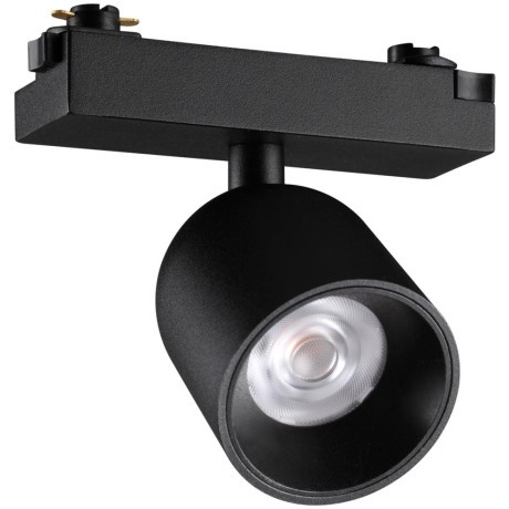 359804 Черный светодиодный однофазный двужильный трековый светильник 10Вт 882Лм 4000К 32° CRI≥90 180-265V IP20 Novotech SOLETTE