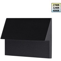 Уличная подсветка для лестниц встраиваемая в стену с переключателем цветовой температуры и влагозащитой Novotech IP65 LED 3W 100-240V 2700К\3200К\4000К SCALA 359725