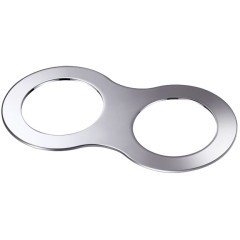 358243 SPOT NT19 287 хром Рамка декоративная к артикулам 357585-357587, 357589, 357909-357910, 37063 METIS