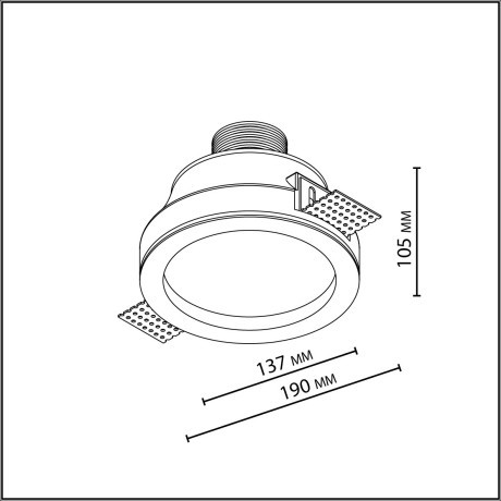 Потолочный светильник IP20 LED 7W 816Лм 3000K 60° 220-240V MONTANA 7168/7CL
