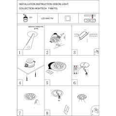 Потолочный светильник IP20 LED 7W 816Лм 3000K 60° 220-240V MONTANA 7168/7CL