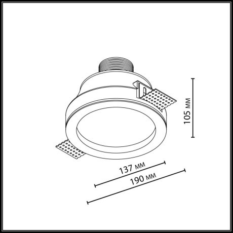 Потолочный светильник IP20 LED 7W 816Лм 3000K 60° 220-240V MONTANA 7168/7CL
