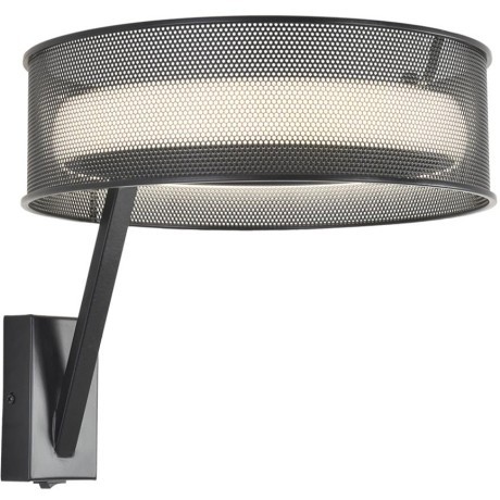 8370/15WL Настенный светильник с черным перфорированный металлическим абажуром 15Вт 650Лм 3000;4000;6000K CRI80 220V LUMION ALVA