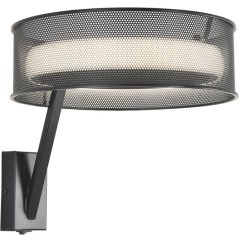 8370/15WL Настенный светильник с черным перфорированный металлическим абажуром 15Вт 650Лм 3000;4000;6000K CRI80 220V LUMION ALVA