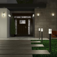 Уличный настенный светильник Novotech 370775 ZEBRA IP54 под лампу 1xE27 18W