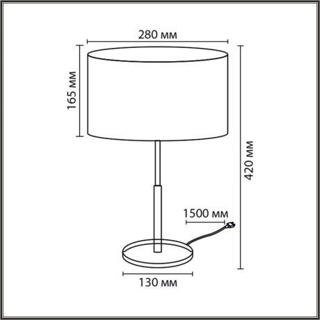 8358/1T Настольная лампа Lumion CLASSI E27 60W 220V IRISA