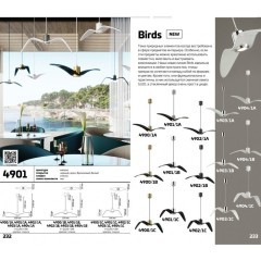 Подвесной светильник с 1 плафоном Odeon Light 4904/1A Birds под лампу 1xGU10 1*5W