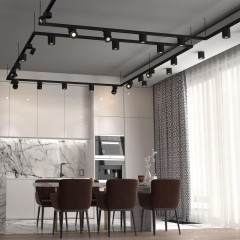 Трехфазный трековый светильник 220V светодиодный Groda 358779